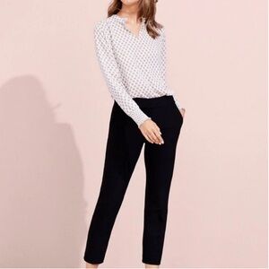 LOFT Marisa Slim Ankle Pants in Black
